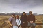 Don and family in the desert near Four Corners